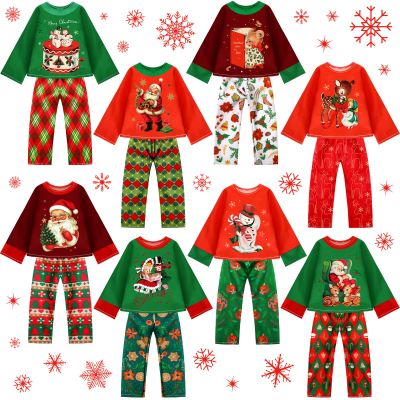Silipull 8 Pcs Christmas Doll Clothes Bulk Christmas Doll Costume Set Xmas Tree Decor Snowman Snowflake Costume Accessories for Xmas Party Decoration(Retro Style)