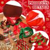 Silipull 8 Pcs Christmas Doll Clothes Bulk Christmas Doll Costume Set Xmas Tree Decor Snowman Snowflake Costume Accessories for Xmas Party Decoration(Retro Style) view 4