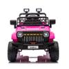 12V Ride On Car for Kids Electric Vehicle Toddlers Battery Powered Truck Car Toy with Remote Control, 4-Wheel Suspension, Battery Display, LED Lights, Music, for Boys Girls, Rose Red view 1