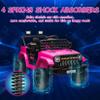 12V Kids Ride On Truck Electric Car Toy for Toddlers with 2.4G Remote Control, Spring Suspension, Battery Display, LED Lights, Music, Battery Powered Ride on Car for Boys Girls(Rose Red) view 3