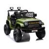 12V Kids Ride On Truck Electric Car Toy for Toddlers with 2.4G Remote Control, Spring Suspension, Battery Display, LED Lights, Music, Battery Powered Ride on Car for Boys Girls(Army Green) view 1