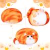Achwishap Cat Plush,Soft Cat Stuffed Animals,Kawaii Cat Plush Toys,Cute Plushies Cat Body Pillow,Kitten Stuffed Animal Hugging Pillows Plushies Gifts for Kids Adults Birthday Valentine(Orange Cat,18) view 2