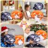 Achwishap Cat Plush,Soft Cat Stuffed Animals,Kawaii Cat Plush Toys,Cute Plushies Cat Body Pillow,Kitten Stuffed Animal Hugging Pillows Plushies Gifts for Kids Adults Birthday Valentine(Orange Cat,18) view 3