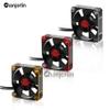 Chanjorlin RC Car Metal Motors Cooling Fan 25mm 30mm 35mm 40mm 50mm RC Heatsink 28000RPM ESC Cooling Fans Glod-Black for 1/8 1/10 1/12 Truck Off Road Crawler Car 540 550 Brushless OR Brushed (35mm) view 2