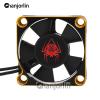 Chanjorlin RC Car Metal Motors Cooling Fan 25mm 30mm 35mm 40mm 50mm RC Heatsink 28000RPM ESC Cooling Fans Glod-Black for 1/8 1/10 1/12 Truck Off Road Crawler Car 540 550 Brushless OR Brushed (35mm) view 4