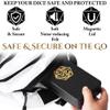 Soar Forge Sanctum Dice Box - Premium Case & Dice Tray for DND - Phone/Pen Slot, Magnetic Lid and Storage for your Sets, Mini's and More - Felt-Lined Vault Holder for D&D and RPG (Gold) view 3