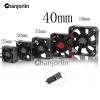 Chanjorlin RC Car Metal Motor Cooling Fan 25mm 30mm 35mm 40mm 50mm RC Heatsink 28000RPM ESC Cooling Fans Silvery-Black for 1/8 1/10 1/12 Truck Off Road Crawler Car 540 550 Brushless OR Brushed (40mm) view 3