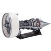 DAOYU Tr900 Turbofan Engine Model, SKYMECHMAN TRENT900 1/15 Scale 3D Printed Functional Engine Model (Electric Light Version), As Shown,silver view 1