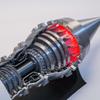DAOYU Tr900 Turbofan Engine Model, SKYMECHMAN TRENT900 1/15 Scale 3D Printed Functional Engine Model (Electric Light Version), As Shown,silver view 4