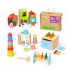 OOOK Montessori Toys for 1 Year Old, 7 in 1 Learning Educational Kit with Sensory Bin,Nesting Box, 3 in 1 Educational Box,Pounding Bench and Baby Stacking Cups view 1