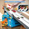 Race Tracks for Kids Ages 3-5, Racing Car Toys Set with Foldable 2 Layer Track and 6 Alloy Race Cars for Toddlers Boys, Best Birthday Xmas Gifts for Kids Age 3 4 5 6+ Years Old (Blue) view 4