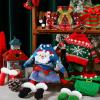 12 Pcs Christmas Doll Accessories Clothes Christmas Doill Costume Mini Outfit Include Knitted Sweater Skirt Scarf Snow Boots for Xmas Decor (Exquisite) view 2