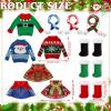 12 Pcs Christmas Doll Accessories Clothes Christmas Doill Costume Mini Outfit Include Knitted Sweater Skirt Scarf Snow Boots for Xmas Decor (Exquisite) view 3