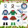 12 Pcs Christmas Doll Accessories Clothes Christmas Doill Costume Mini Outfit Include Knitted Sweater Skirt Scarf Snow Boots for Xmas Decor (Exquisite) view 4