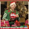 12 Pcs Christmas Doll Accessories Clothes Christmas Doill Costume Mini Outfit Include Knitted Sweater Skirt Scarf Snow Boots for Xmas Decor (Lovely) view 4