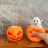 3 PCS Spooky Pumpkin Squeeze Toys - Halloween Fidget Toy for Stress Relief - Cute and Portable Squeeze Toy for Kids and Adults view 2