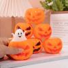 3 PCS Spooky Pumpkin Squeeze Toys - Halloween Fidget Toy for Stress Relief - Cute and Portable Squeeze Toy for Kids and Adults view 3