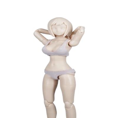 1/12 Scale Female Clothes,Figure Doll Clothes Sports Underwear Bras Briefs Outfit Costume for 6" Female Soldier Action Figure Body Dolls Toys (Pink)