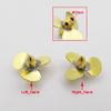 RC Boats Copper 3-Blade Propeller Fits 2mm Shaft, Left and Right Hand Options Available in 12mm, 14mm, 16mm, 23mm Sizes for Scale Marine and Submarine Models(D23mm Right Hand) view 2
