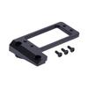 1/10 RC Servo Mount, Aluminum Front Axle BAT Servo Mount Low Center of Gravity for 1/10 RC Crawler Car VP Capra F9 DIY LCG Chassis Upgrade Parts(Black) view 3