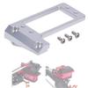 1/10 RC Servo Mount, Aluminum Front Axle BAT Servo Mount Low Center of Gravity for 1/10 RC Crawler Car VP Capra F9 DIY LCG Chassis Upgrade Parts(Silver) view 1
