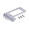 1/10 RC Servo Mount, Aluminum Front Axle BAT Servo Mount Low Center of Gravity for 1/10 RC Crawler Car VP Capra F9 DIY LCG Chassis Upgrade Parts(Silver) view 2
