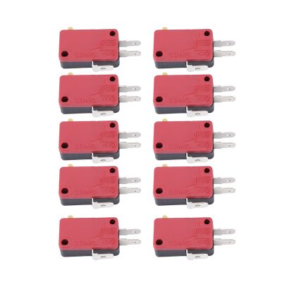 10Pcs Red 3Pins Push Button Gaming, Micro Switch Micro Switch Replacement for Game