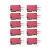 10Pcs Red 3Pins Push Button Gaming, Micro Switch Micro Switch Replacement for Game view 1