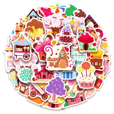 100 Pack Candyland Stickers, Candy Land Party Favors, Birthday Decorations