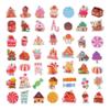 100 Pack Candyland Stickers, Candy Land Party Favors, Birthday Decorations view 2