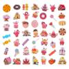 100 Pack Candyland Stickers, Candy Land Party Favors, Birthday Decorations view 3