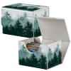 Card Deck Box for MTG Cards,100+ Single Sleeved Cards Trading Card Deck Case,Strong Magnet Magic Gathering Deck Box,PU Leather Trading Card Storage Box for TCG,MTG Cards,CCG,Misty Forest -1252 view 1