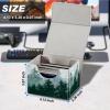 Card Deck Box for MTG Cards,100+ Single Sleeved Cards Trading Card Deck Case,Strong Magnet Magic Gathering Deck Box,PU Leather Trading Card Storage Box for TCG,MTG Cards,CCG,Misty Forest -1252 view 2