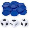 Left Right Center Dice Game | Innovative Left Right Center Dice Game Set with 3 Dices and 24 Random Color Chips, Dice Games for Families Nights, Friends GatheringsDice Games (Games) view 1