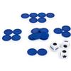 Left Right Center Dice Game | Innovative Left Right Center Dice Game Set with 3 Dices and 24 Random Color Chips, Dice Games for Families Nights, Friends GatheringsDice Games (Games) view 2