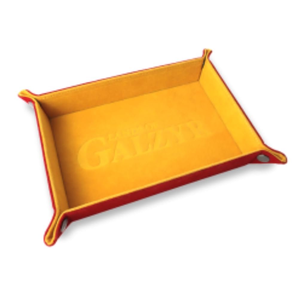 2Tomatoes Games | Dice Tray | Dice Tray | Lands of Galzyr Dice Tray | Basic Game Accessory | Foldable Tray | High Quality | Exclusive Design
