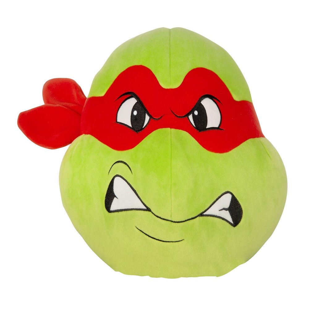 TOMY Club Mocchi Mocchi- Teenage Mutant Ninja Turtles Plush Raphael Ninja Turtle Plushie Teenage Mutant Ninja Turtles Toys Collectible TMNT Plush Toys for Display and Room Decor - 15 inch