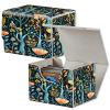 Card Deck Box for MTG Cards,100+ Single Sleeved Cards Trading Card Deck Case,Strong Magnet Magic Gathering Deck Box,PU Leather Trading Card Storage Box for TCG,MTG Cards,CCG,Tree and Flower -1374 view 1