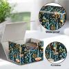 Card Deck Box for MTG Cards,100+ Single Sleeved Cards Trading Card Deck Case,Strong Magnet Magic Gathering Deck Box,PU Leather Trading Card Storage Box for TCG,MTG Cards,CCG,Tree and Flower -1374 view 3