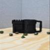 Castle/Stein Dice Tower with Can Cozy & Storage - DND Dice Tower - Tabletop RPG Dice Organizer - Dragon Dice Tower for Beer, Wine, Cider, Coffee, Hot Chocolate (Black/White) view 3