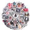 100 Pack Rock and Roll Stickers, Rock Star Party Favors, Birthday Decorations view 1