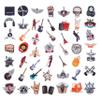 100 Pack Rock and Roll Stickers, Rock Star Party Favors, Birthday Decorations view 3