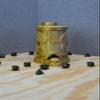 Celtic Skull Dice Tower with Can Cozy & Storage - Dungeons and Dragons Dice Tower - Tabletop RPG Dice Organizer - Dragon Dice Tower for Beer (Silver/Gold) view 4
