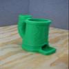 Barbarian Crest Dice Tower with Can Cozy & Storage - DND Dice Tower - Roleplaying Games Accessories - Tabletop RPG Dice Organizer - Dragon Dice Tower for Beer (Green) view 2