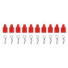 10Pcs RC Body Clips, Stable Reliable Small Compact Protective Replaceable Practical Remote Control Car Accessories for Axial SCX24 AXI90081 AXI00001 AXI00002 Remote Control Car (Red) view 1