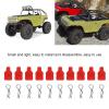 10Pcs RC Body Clips, Stable Reliable Small Compact Protective Replaceable Practical Remote Control Car Accessories for Axial SCX24 AXI90081 AXI00001 AXI00002 Remote Control Car (Red) view 4