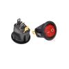 PGMTDEFXJO 5PCS AC 3PIN RED with Light Push Button Rocker Switch ON/Off Power switches 6A/250V 10A/125V for car Water Dispenser 3 pin view 2