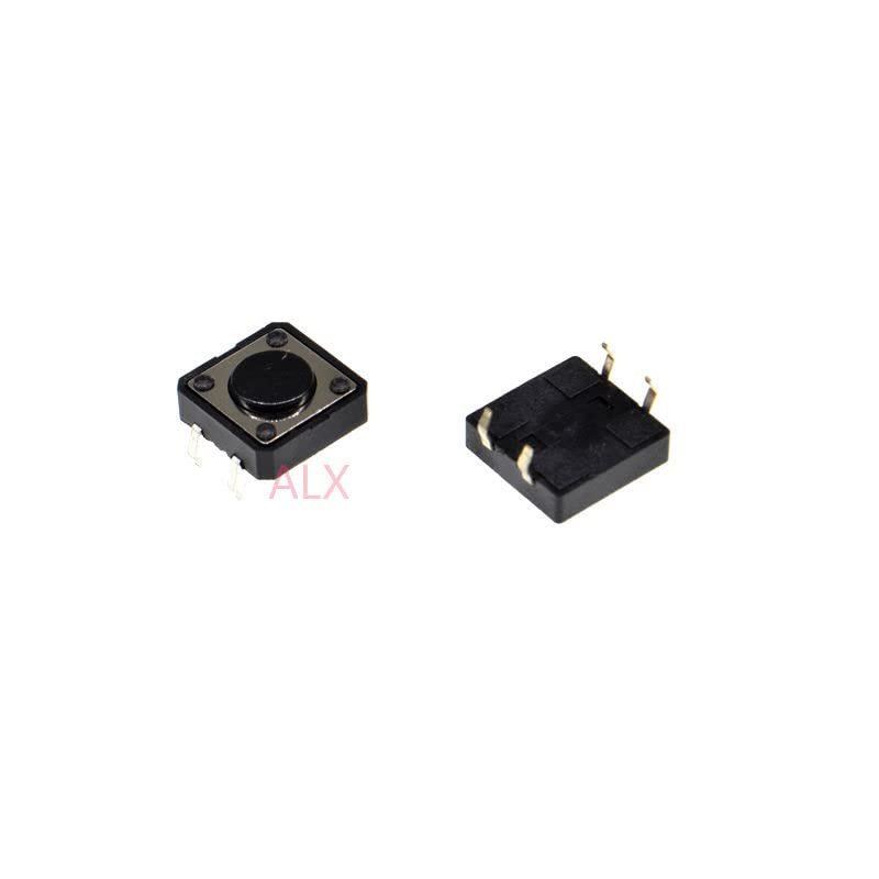 PGMTDEFXJO 30PCS 12X12x4.3mm 4PIN dip TACT Push Button Switch Key Power Tactile switches 12x12x4.3 12 * 12 * 4.3MM Light Touch