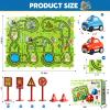 Beby Buty 48PCS Puzzle Race Track Car Set for Toddlers Kids Boys, Toddler Toys Gifts for 3 4 5 Year Old Boys and Girls, Floor Puzzle Tracks Car Toys for Ages 3-5 4-6 view 2