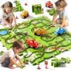 Beby Buty 64PCS Puzzle Track Car Set Toys for Kids Boys, Toddler Toys Gifts for 3 4 5 Year Old, Floor Puzzle Tracks Car for Boys Ages 3-5 4-6, for 3 4 5 6 Year Old view 1